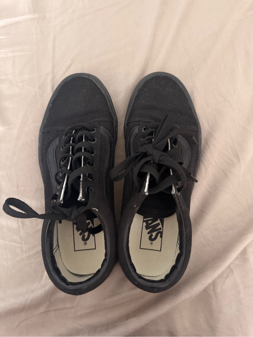 Vans Men’s Black Low-Top Canvas Sneakers